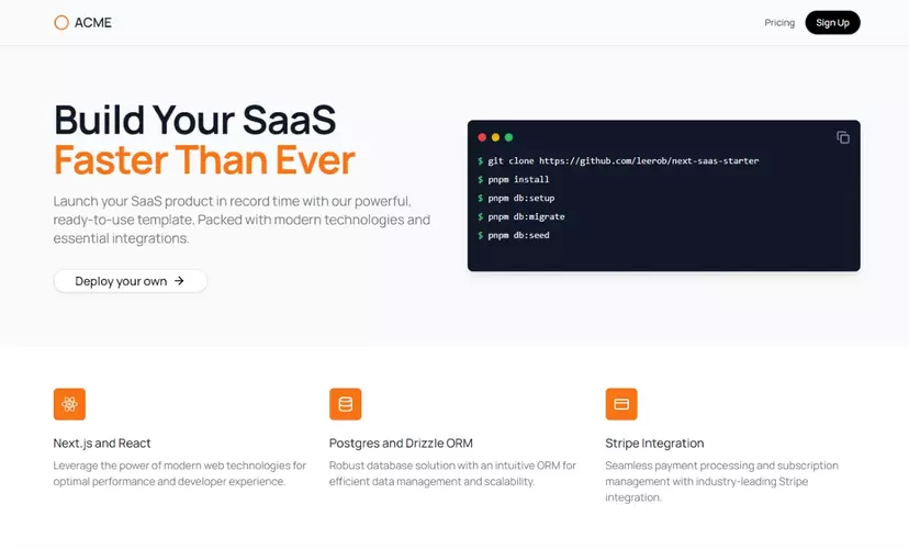 SaaS Starter Kit