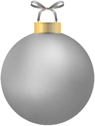 gray christmas bulb