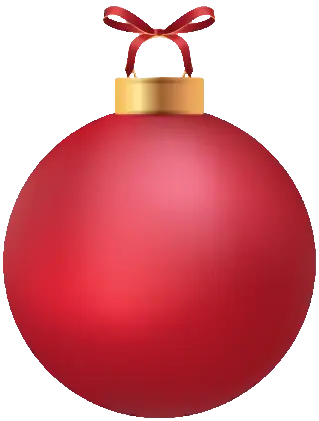 red christmas bulb
